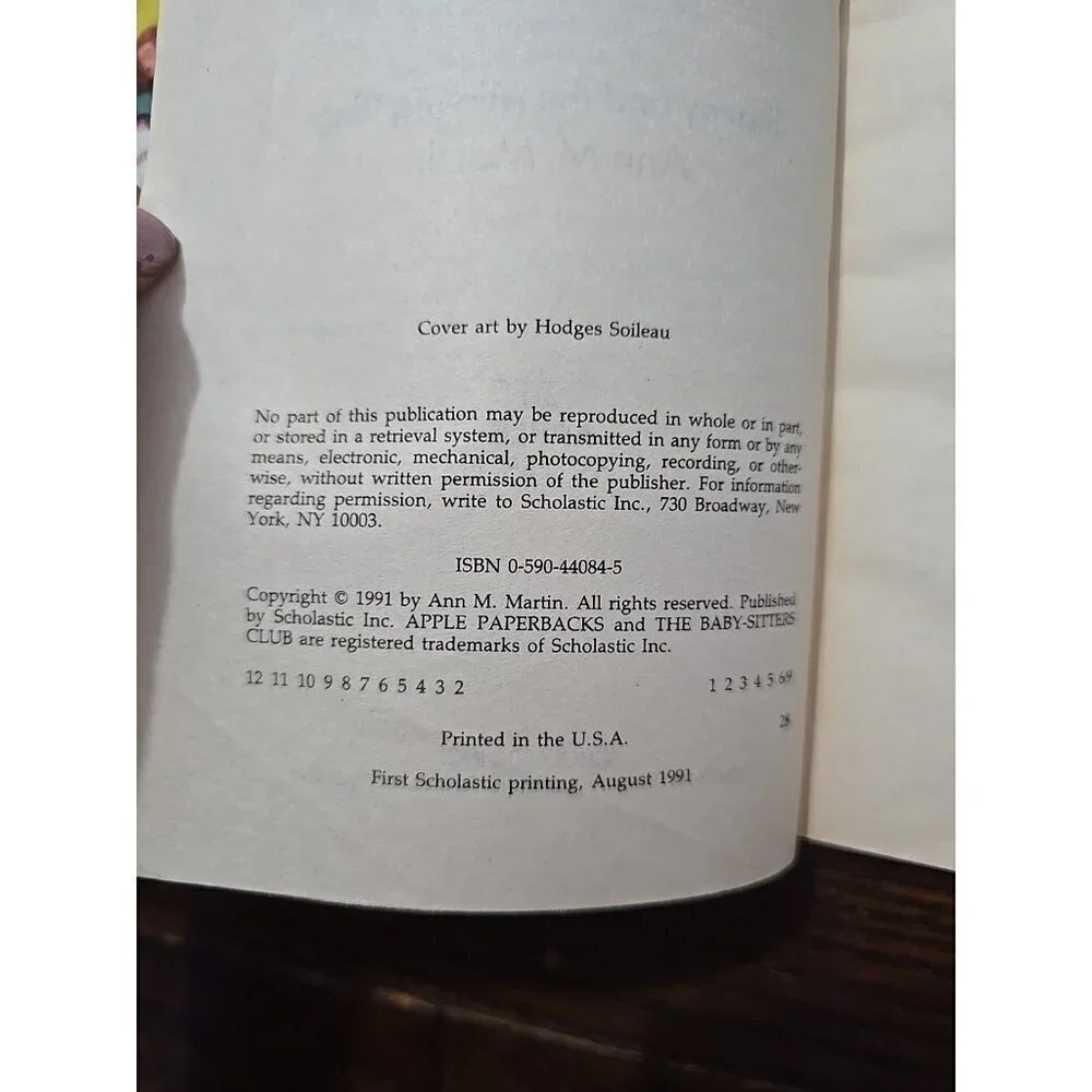 The Babysitter’s Club Mystery #1 Stacy And The Missing Ring By Ann Martin. Vtg
